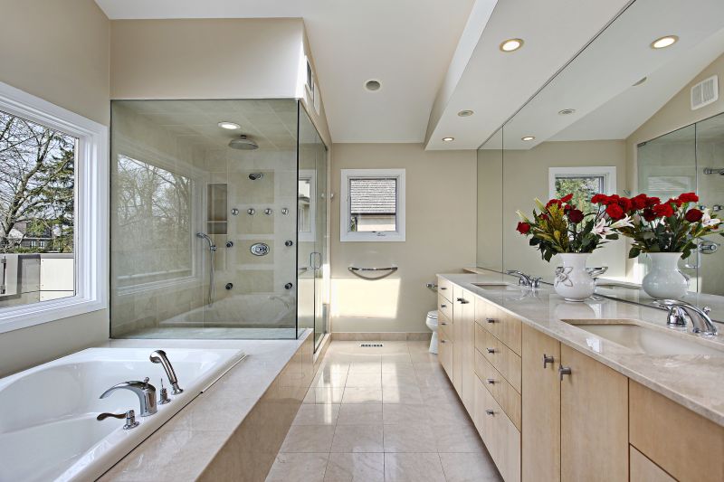 Luxury Shower with Glass Doors
